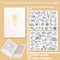 100Pcs Water Soluble Embroidery Stabilizers, Stick and Stitch (Flower, Pack of 2)